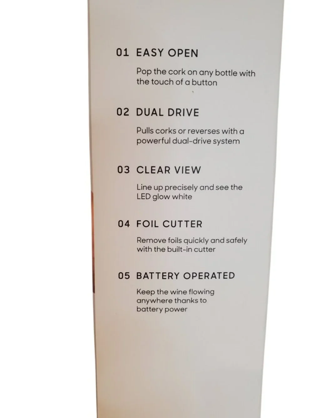NEW Sharper Image Automatic Universal Wine Bottle Opener with Foil Cutter